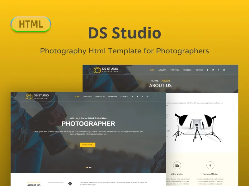 DS Studio - Photography Html Template for Photographers - HTML Templates | Gambolthemes