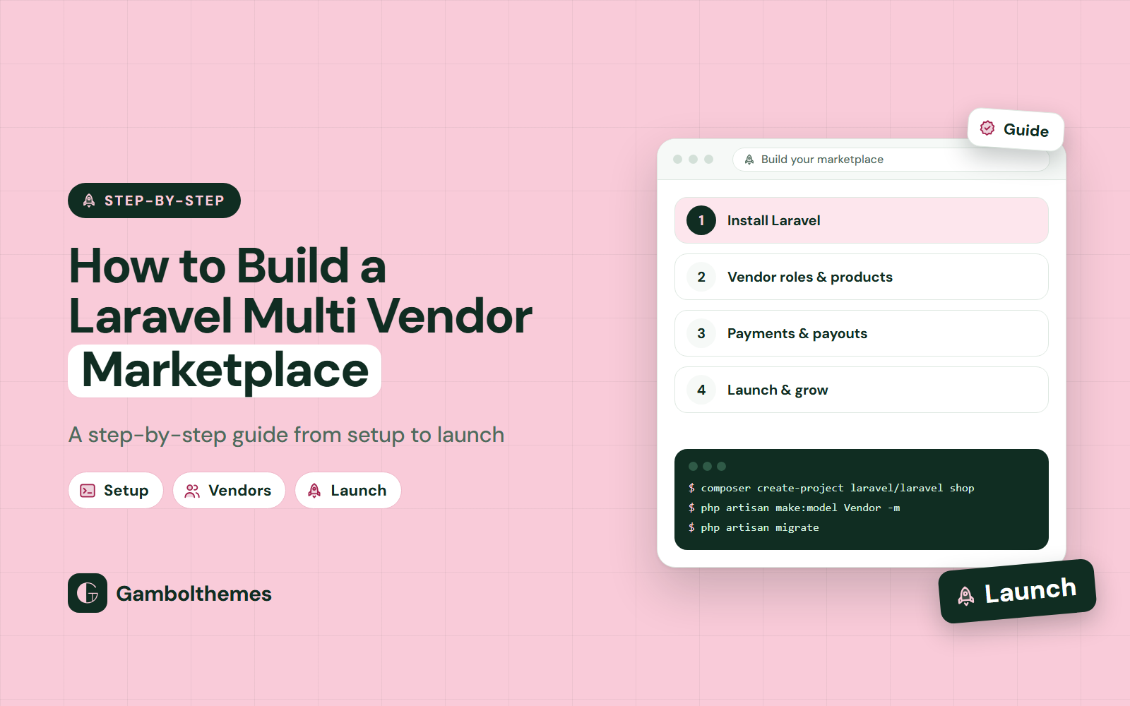 How to Build a Laravel Multi Vendor Marketplace (Step-by-Step Guide 2026)