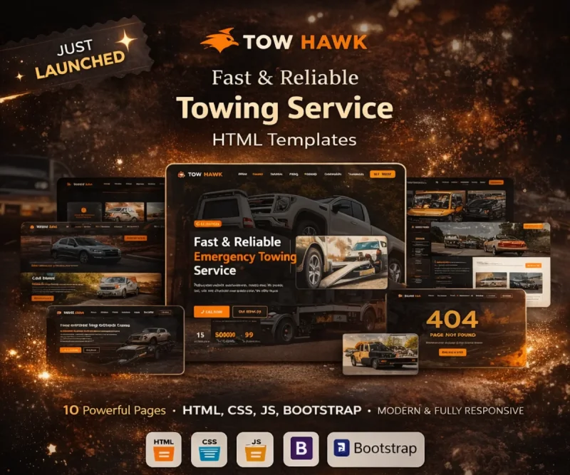 TOWHAWK | Tow Truck | Transportation | Logistics - HTML Templates | Gambolthemes