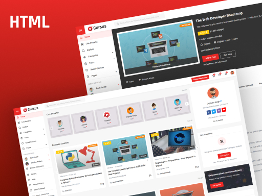 Cursus - LMS & Online Courses Marketplace HTML Template